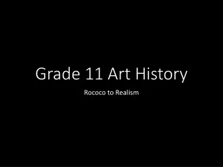 Grade 11 Art History