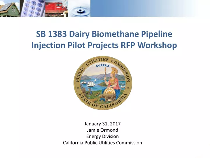 sb 1383 dairy biomethane pipeline injection pilot projects rfp workshop