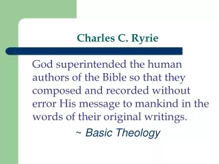 Charles C. Ryrie