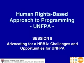 Human Rights-Based Approach to Programming - UNFPA  -