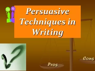 Persuasive Techniques in Writing