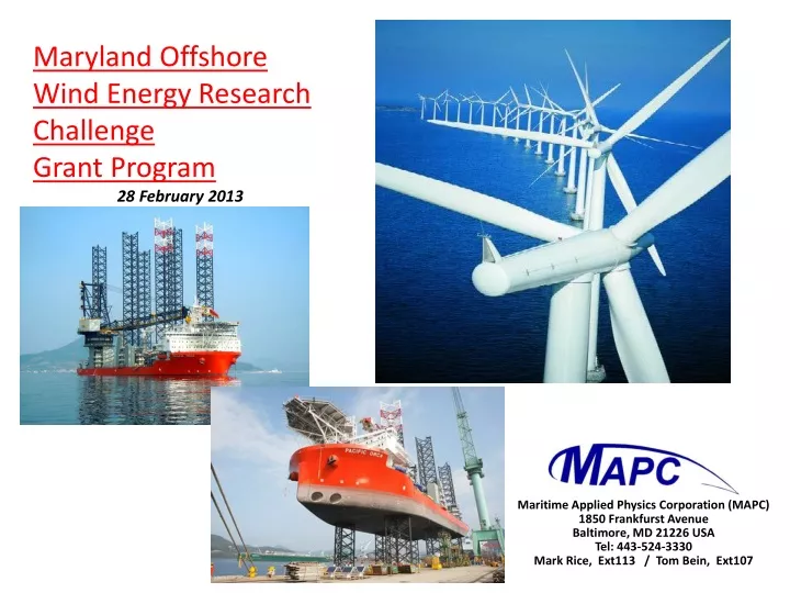 maryland offshore wind energy research challenge