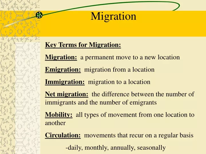 migration