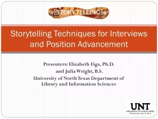 Storytelling Techniques for Interviews and Position Advancement