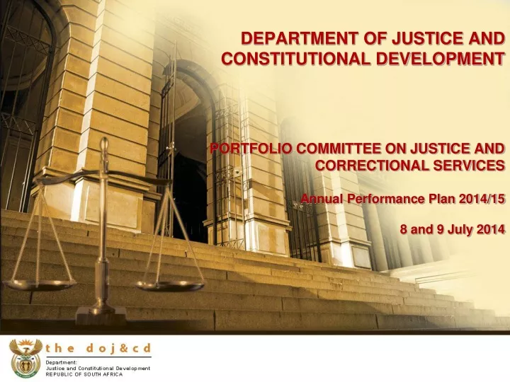 department of justice and constitutional