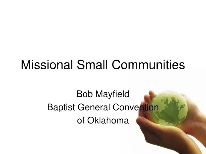 missional small communities