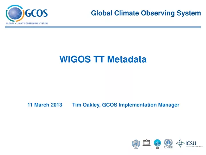 global climate observing system