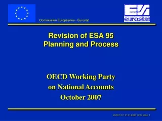 Revision of ESA 95 Planning and Process