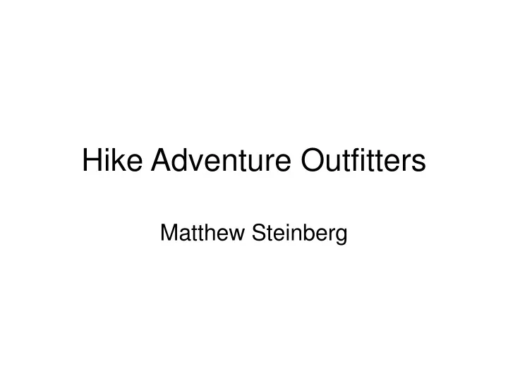 hike adventure outfitters