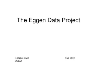 The Eggen Data Project