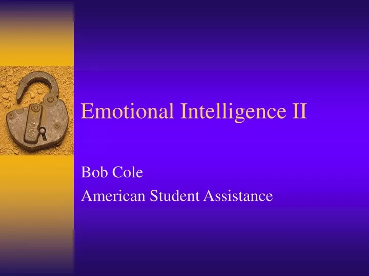 emotional intelligence ii