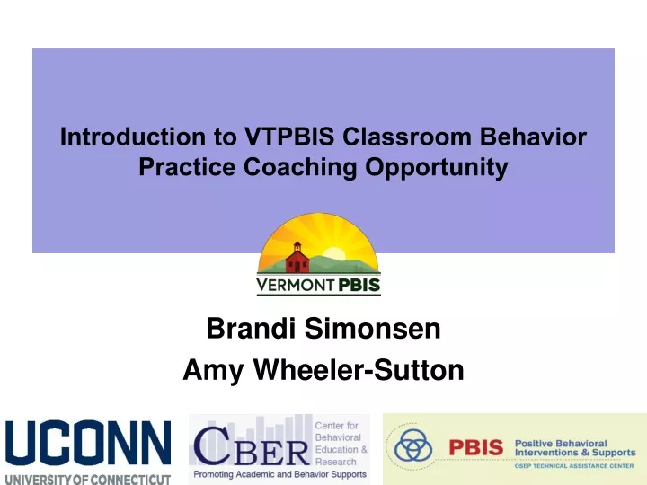 introduction to vtpbis classroom behavior practice coaching opportunity