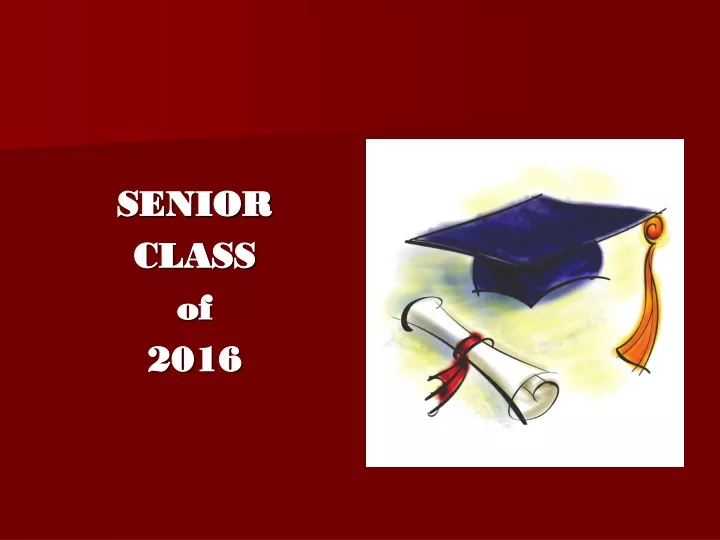 senior class of 2016
