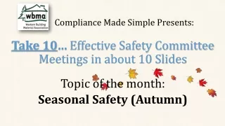 Compliance Made Simple Presents: