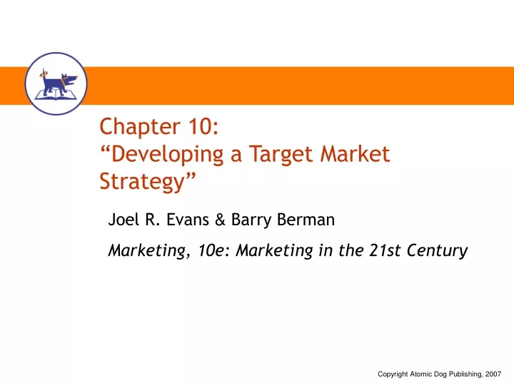 chapter 10 developing a target market strategy