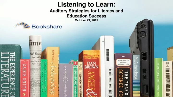 listening to learn auditory strategies for literacy and education success october 29 2015