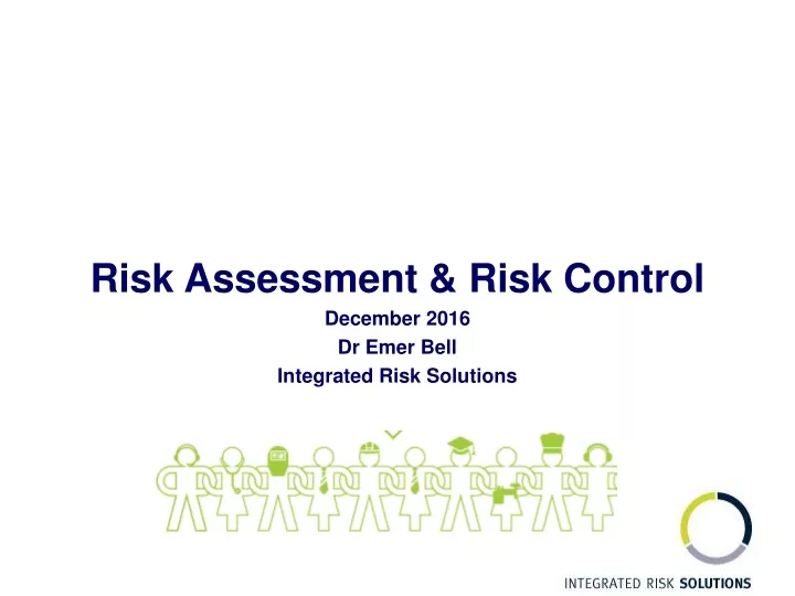risk assessment risk control december 2016