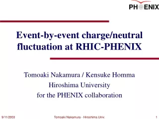Event-by-event charge/neutral fluctuation at RHIC-PHENIX
