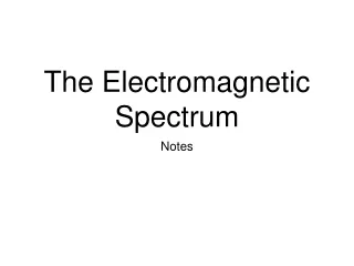 the electromagnetic spectrum