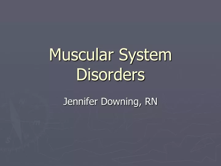 muscular system disorders