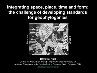 Integrating space, place, time and form: the challenge of developing standards for geophylogenies
