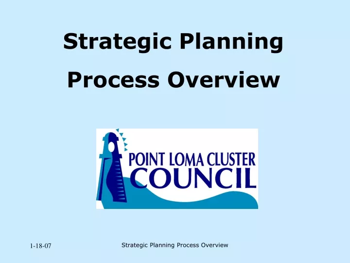 strategic planning process overview