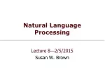 Natural Language Processing