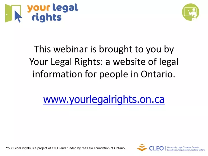 this webinar is brought to you by your legal
