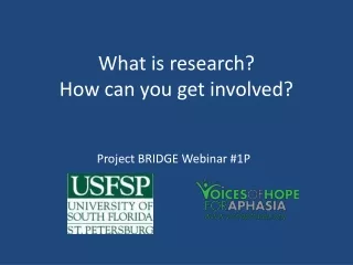 What is research?  How can you get involved?