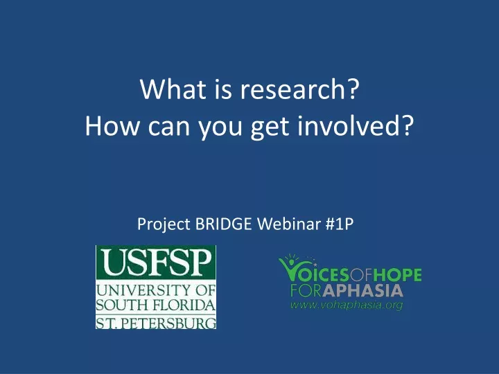 what is research how can you get involved