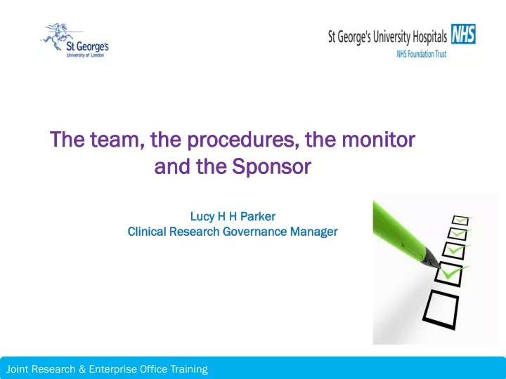 the team the procedures the monitor