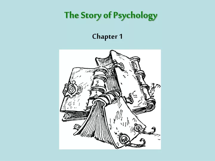 the story of psychology