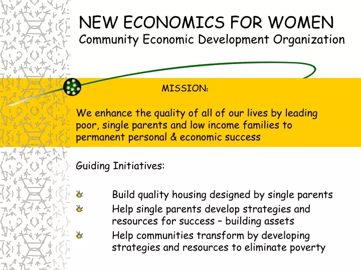 new economics for women community economic development organization