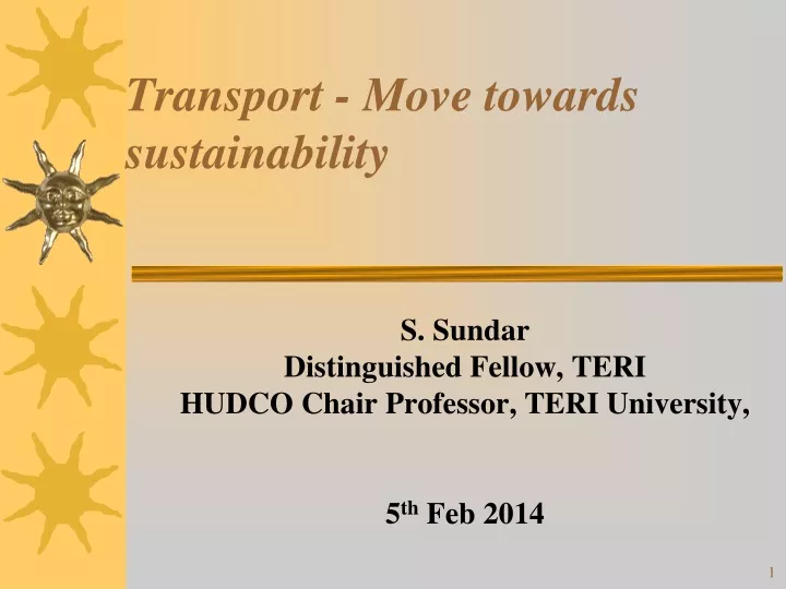 transport move towards sustainability