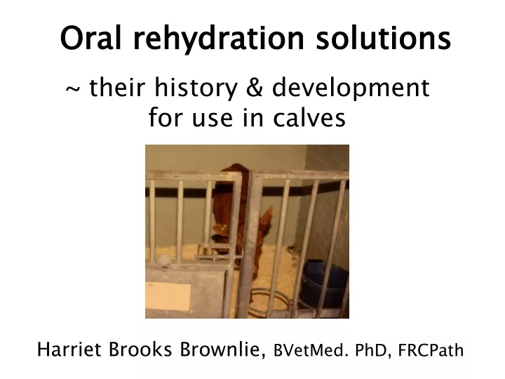 oral rehydration solutions