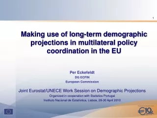 Making use of long-term demographic projections in multilateral policy coordination in the EU