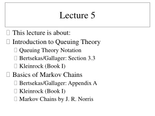 Lecture 5