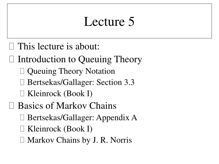 lecture 5