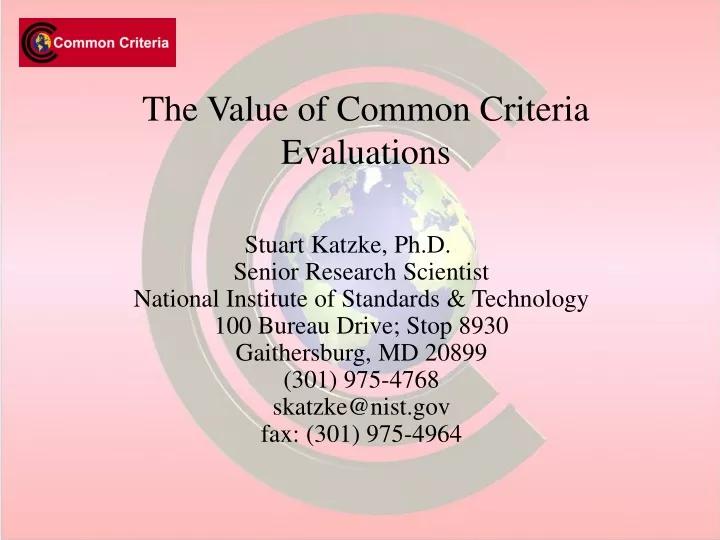 the value of common criteria evaluations