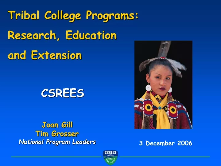 tribal college programs research education