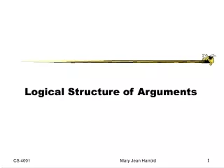 Logical Structure of Arguments