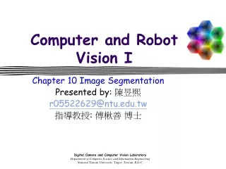 Computer and Robot Vision I