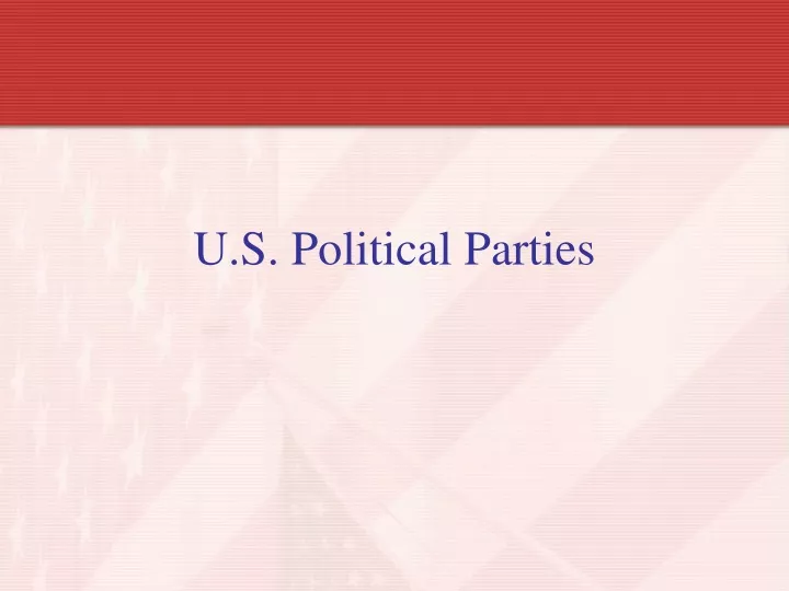 u s political parties