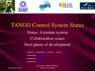 TANGO Control System Status