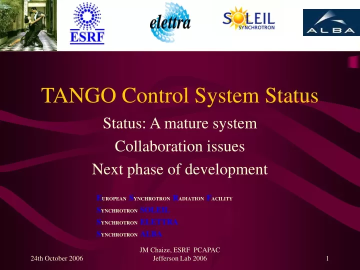 tango control system status