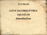 Love Incorruptible: Transforming Habits for a Christian Life - slide 1