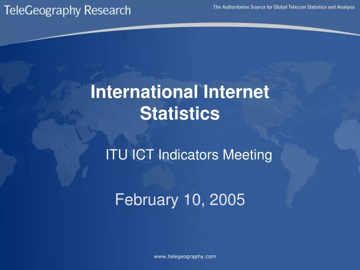 international internet statistics