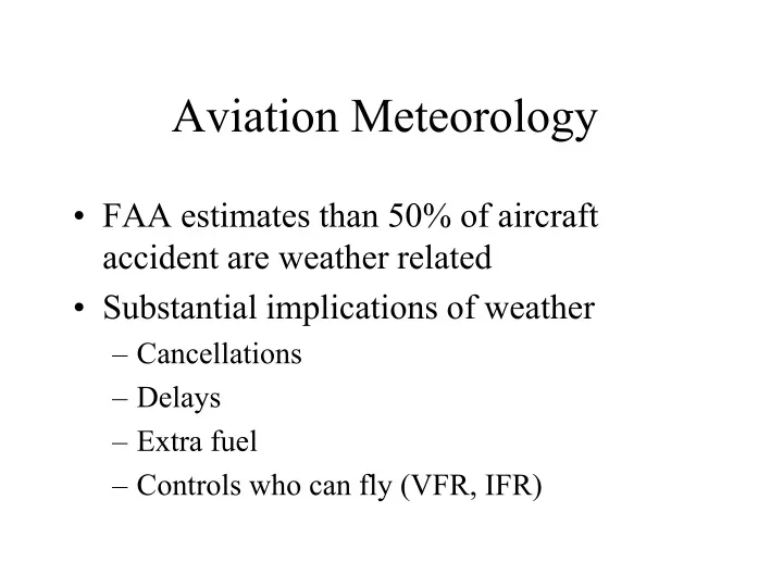 aviation meteorology