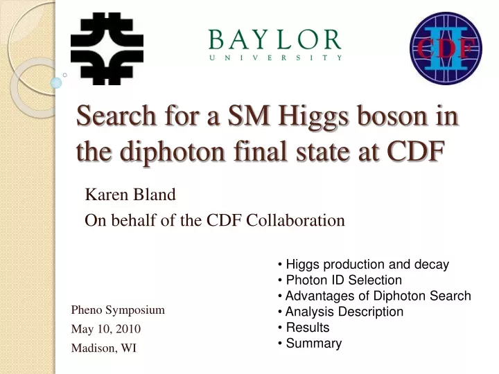 search for a sm higgs boson in the diphoton final state at cdf
