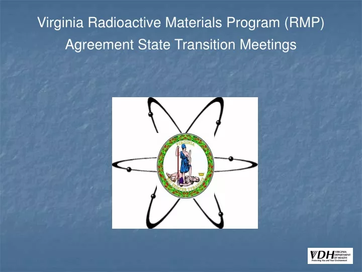 virginia radioactive materials program